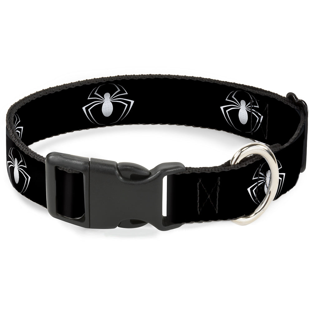 Plastic Clip Collar - Spider Logo3 Black/White Plastic Clip Collars Marvel Comics