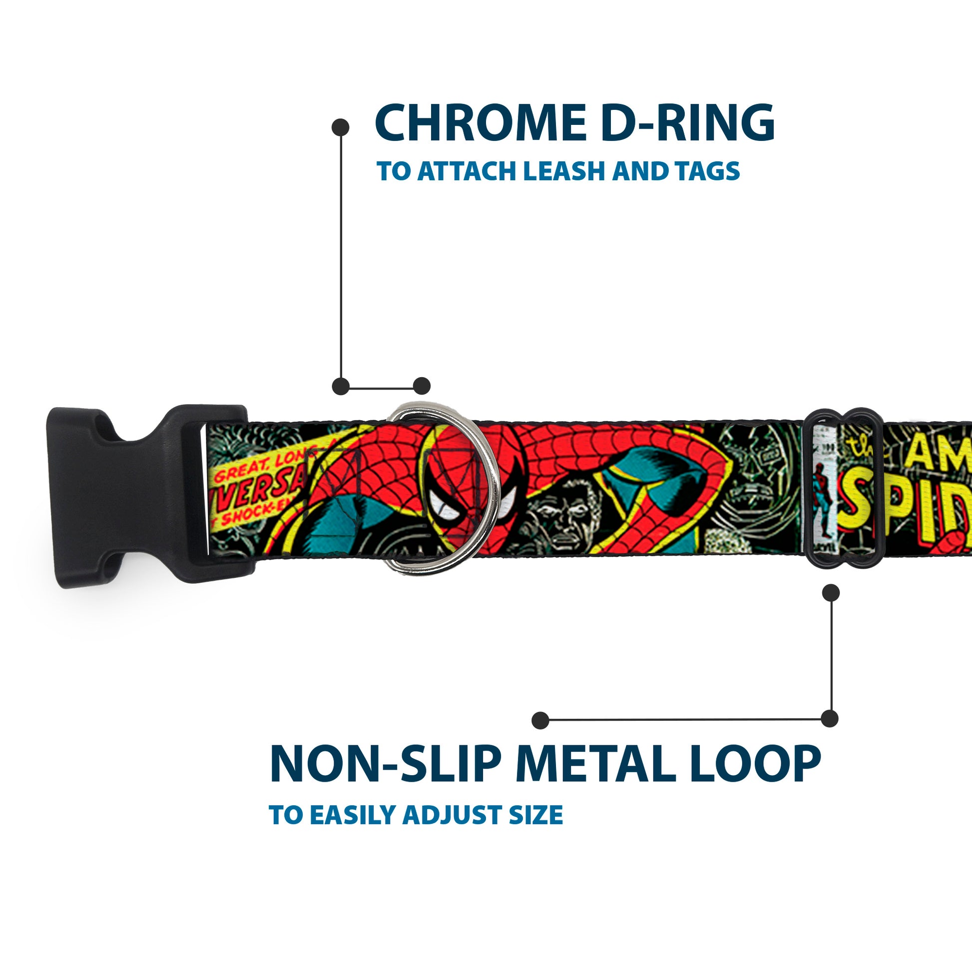 Plastic Clip Collar - THE AMAZING SPIDER-MAN 100th ANNIVERSARY Cover Plastic Clip Collars Marvel Comics