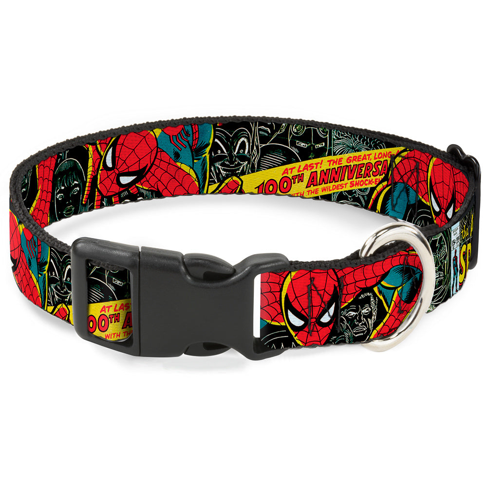 Plastic Clip Collar - THE AMAZING SPIDER-MAN 100th ANNIVERSARY Cover Plastic Clip Collars Marvel Comics