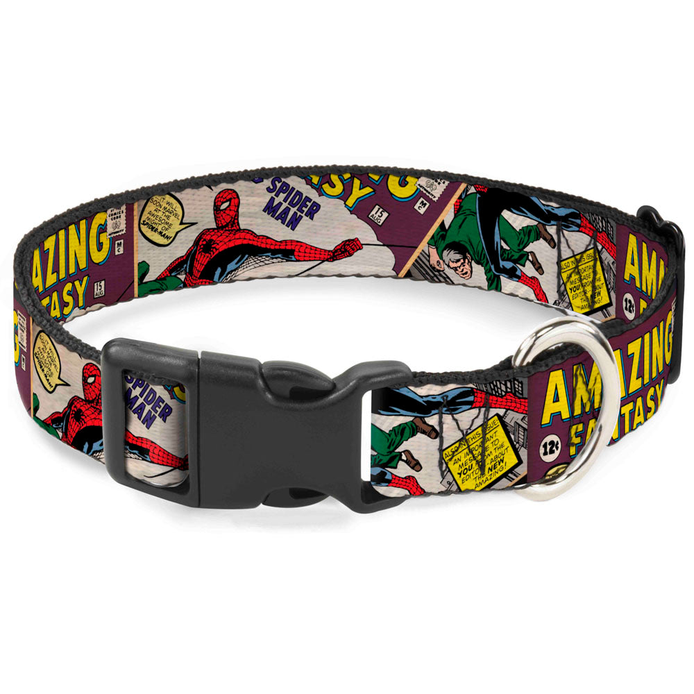 Plastic Clip Collar - Spider-Man AMAZING FANTASY Cover Pose Plastic Clip Collars Marvel Comics