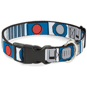 Plastic Clip Collar - Star Wars R2-D2 Bounding Parts White/Black/Blue/Gray/Red Plastic Clip Collars Star Wars