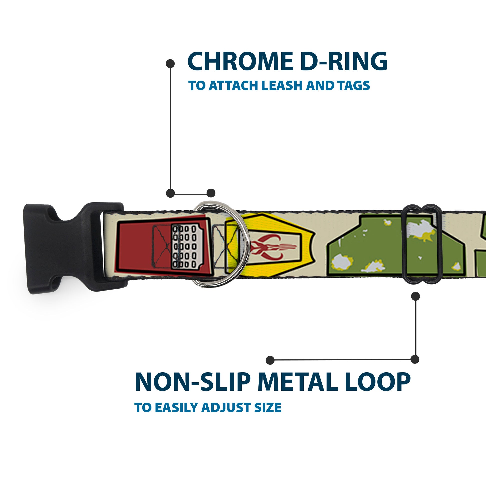 Plastic Clip Collar - Star Wars Boba Fett Utility Belt Bounding Tan Plastic Clip Collars Star Wars
