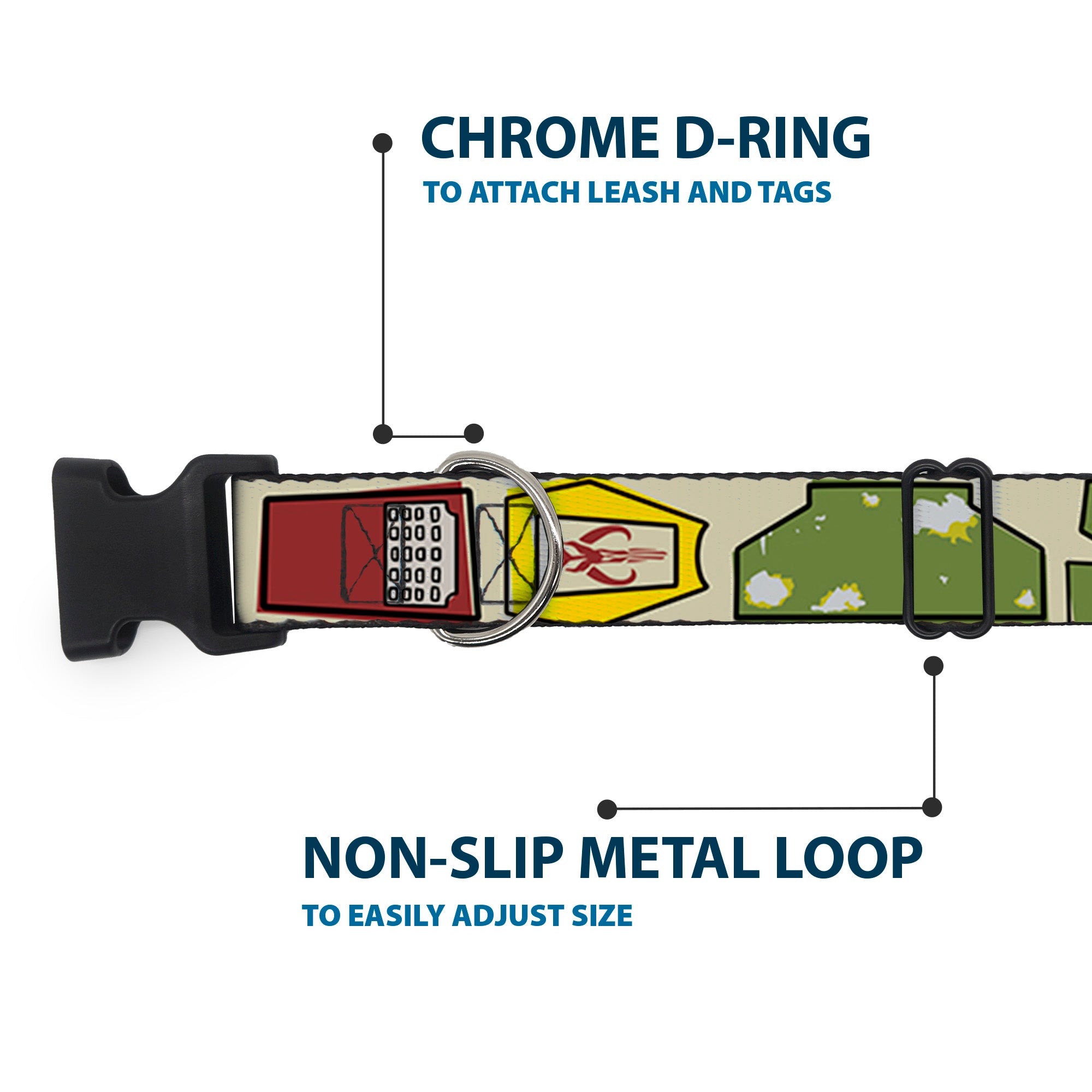Plastic Clip Collar - Star Wars Boba Fett Utility Belt Bounding Tan Plastic Clip Collars Star Wars