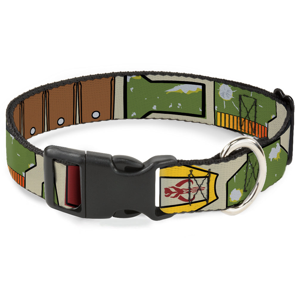 Plastic Clip Collar - Star Wars Boba Fett Utility Belt Bounding Tan Plastic Clip Collars Star Wars