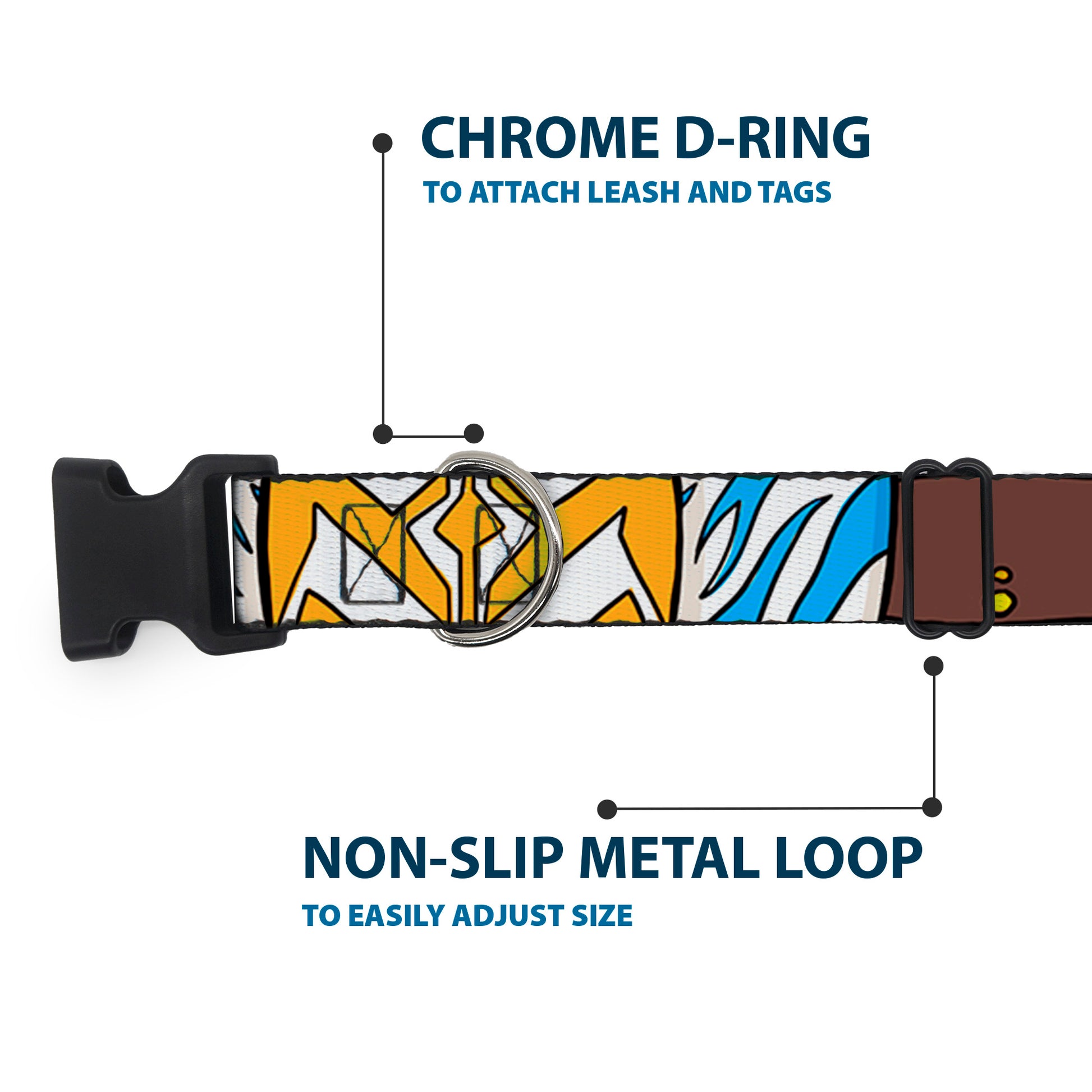 Plastic Clip Collar - Star Wars The Clone Wars Ahsoka Tano Bounding Elements2 Plastic Clip Collars Star Wars