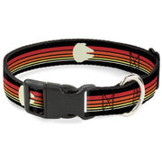 Plastic Clip Collar - Star Wars Millennium Falcon Stripe Black/Multi Color Plastic Clip Collars Star Wars