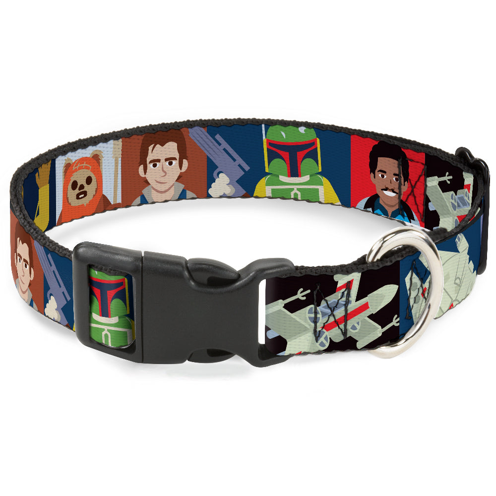 Plastic Clip Collar - Star Wars Classic 16-Character Pose Blocks Multi Color Plastic Clip Collars Star Wars