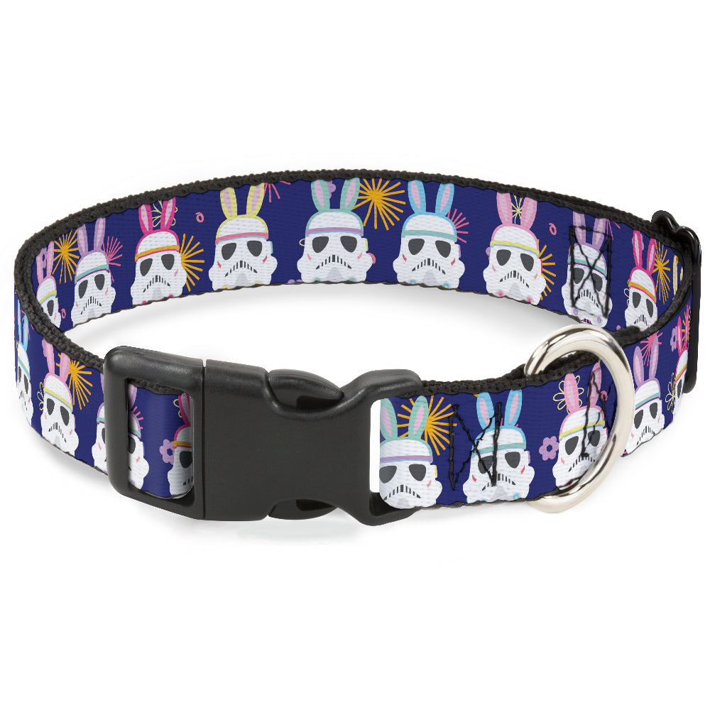 Plastic Clip Collar - Star Wars Holiday Stormtrooper Easter Bunny Ears Purple Plastic Clip Collars Star Wars