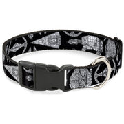 Plastic Clip Collar - Star Wars Ships and Vehicles Black/Grays Plastic Clip Collars Star Wars