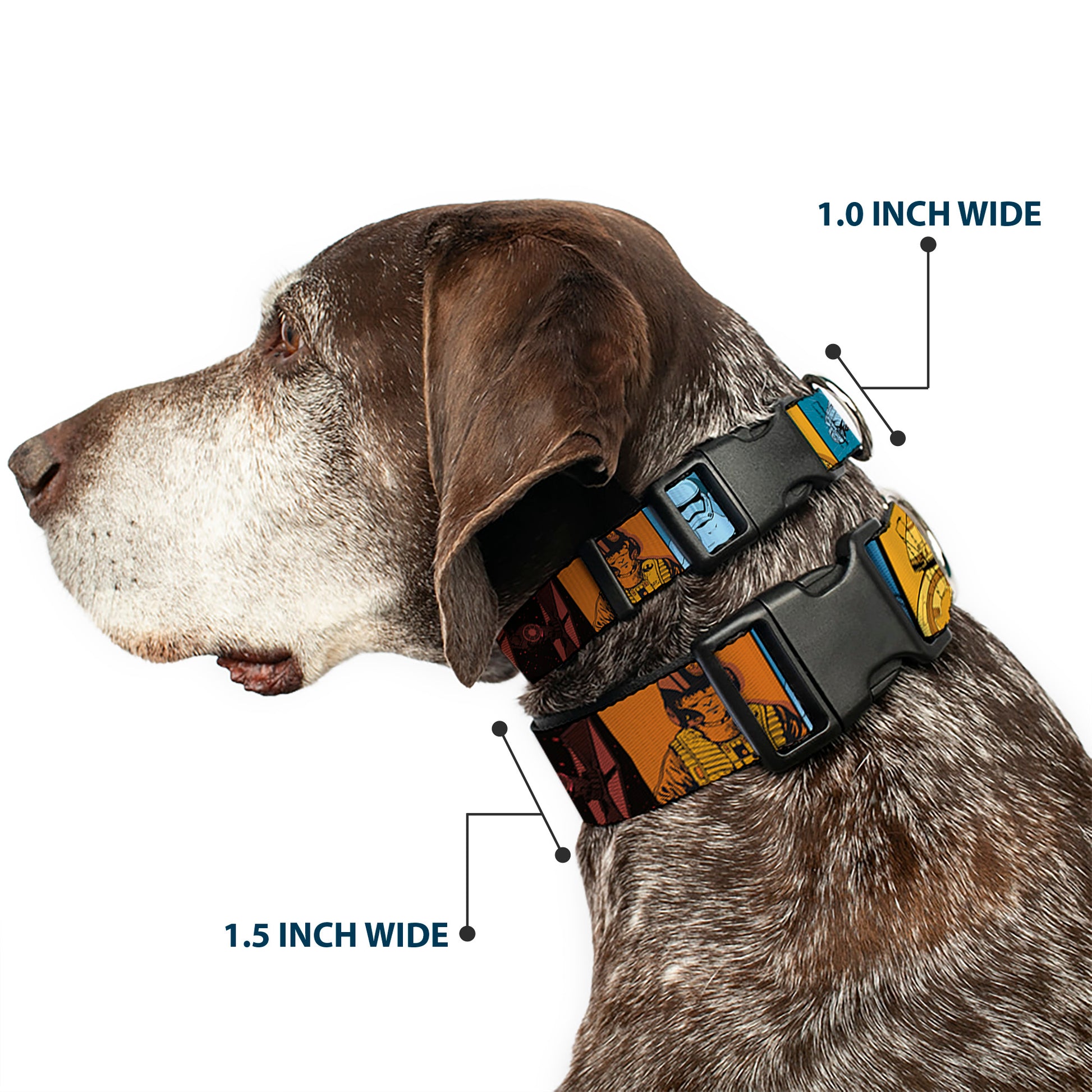 Plastic Clip Collar - Star Wars the Force Awakens Character and Icon Blocks Multi Color Plastic Clip Collars Star Wars