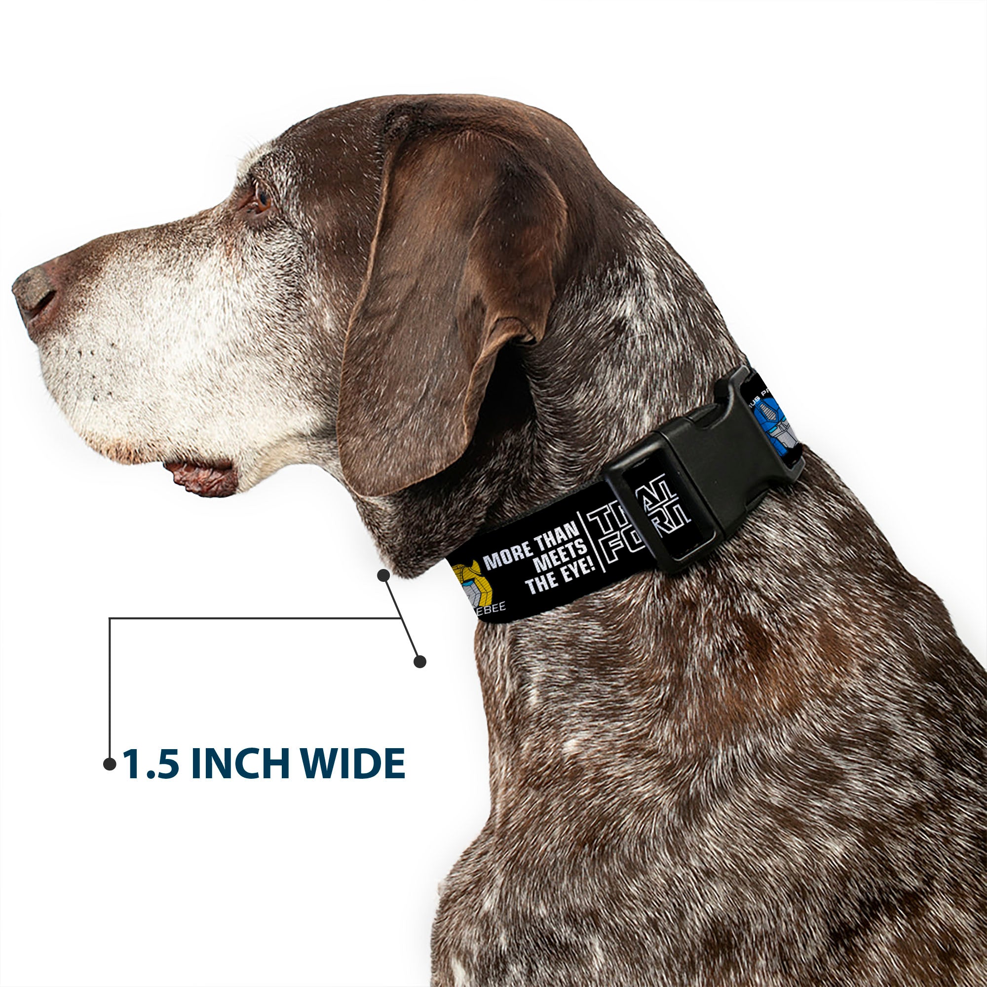 Plastic Clip Collar - TRANSFORMERS MORE THAN MEETS THE EYE Character Trio Black/White