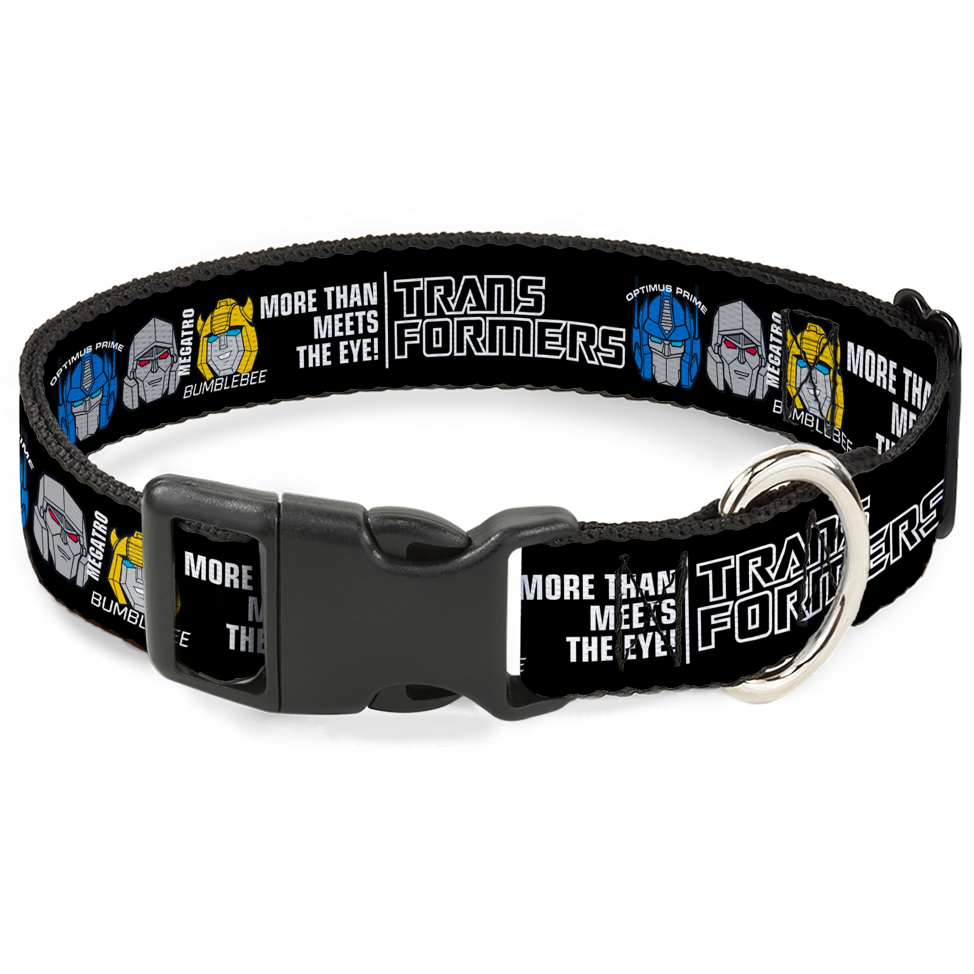 Plastic Clip Collar - TRANSFORMERS MORE THAN MEETS THE EYE Character Trio Black/White