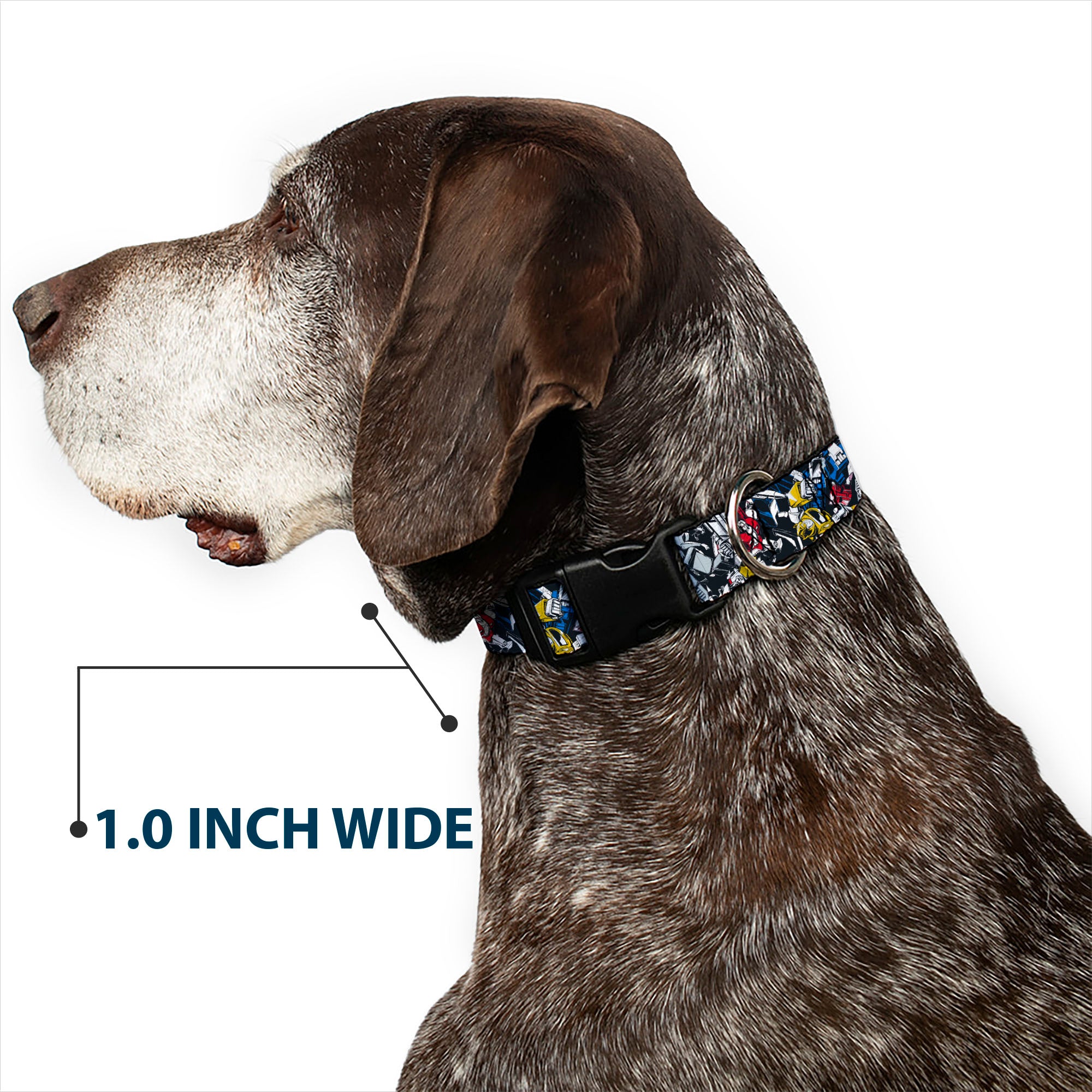 Plastic Clip Collar - Transformers Autobot and Decepticon Robots and Alternate Modes Collage