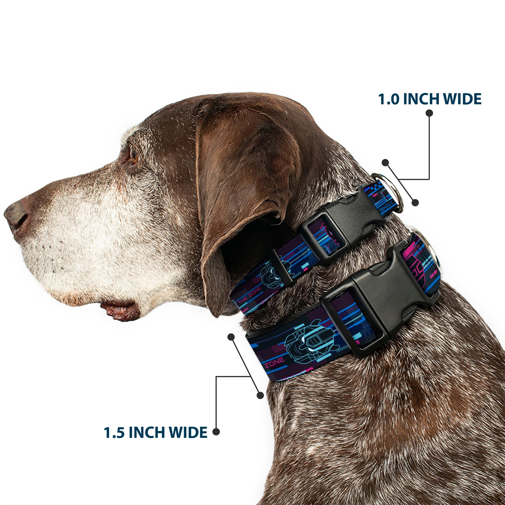 Plastic Clip Collar - Transformers Autobots IN THE ZONE Icons Blues/Reds