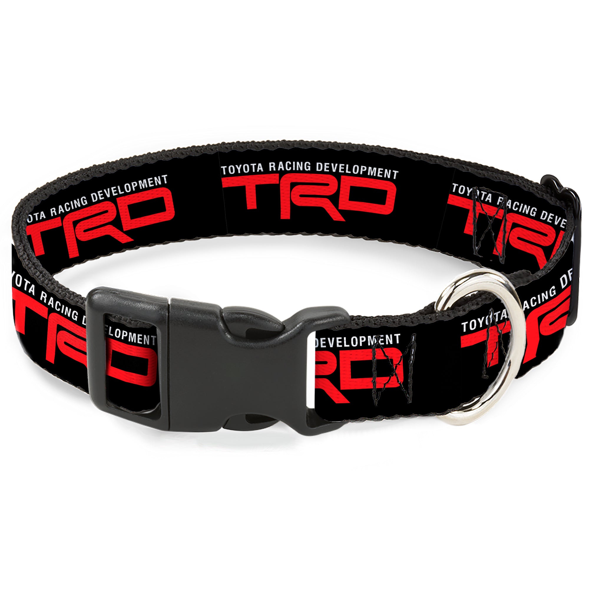 Plastic Clip Collar - TOYOTA RACING DEVELOPMENT TRD Logo Black/White/Red Plastic Clip Collars Toyota