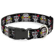 Plastic Clip Collar - Los Novios Black/Gray/White/Multi Color Plastic Clip Collars Thaneeya McArdle
