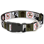 Plastic Clip Collar - Gremlins GIZMO Poses/Rules Blocks Red/Greens/Grays/White Plastic Clip Collars Gremlins