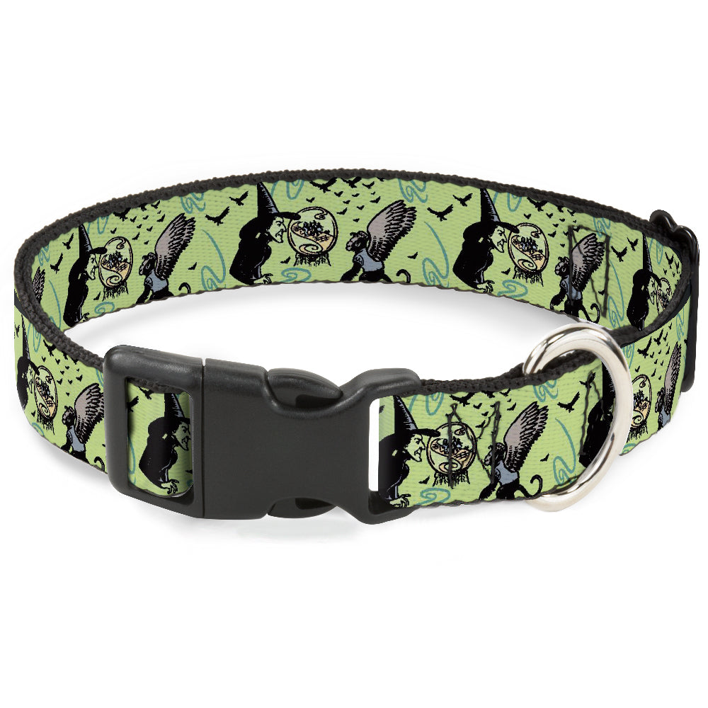 Plastic Clip Collar - The Wizard of Oz Wicked Witch of the West and Flying Monkeys Greens Plastic Clip Collars The Wizard of Oz