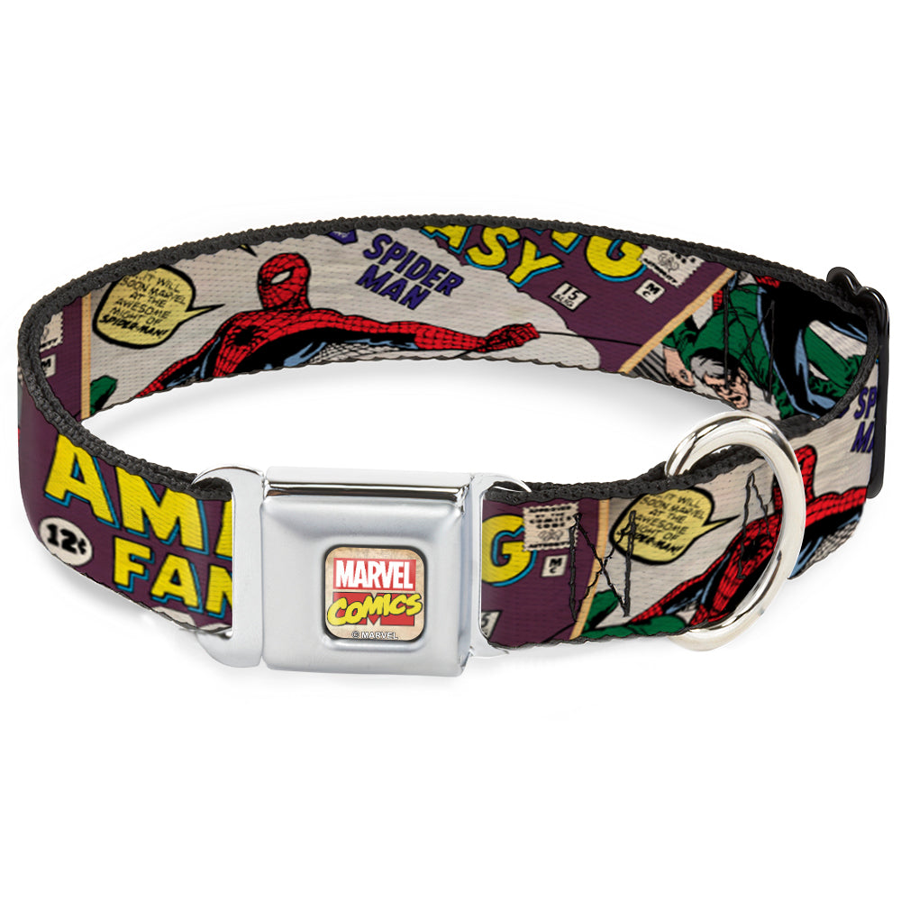 Marvel Comics Seatbelt Buckle Collar - Spider-Man AMAZING FANTASY Cover Pose Seatbelt Buckle Collars Marvel Comics