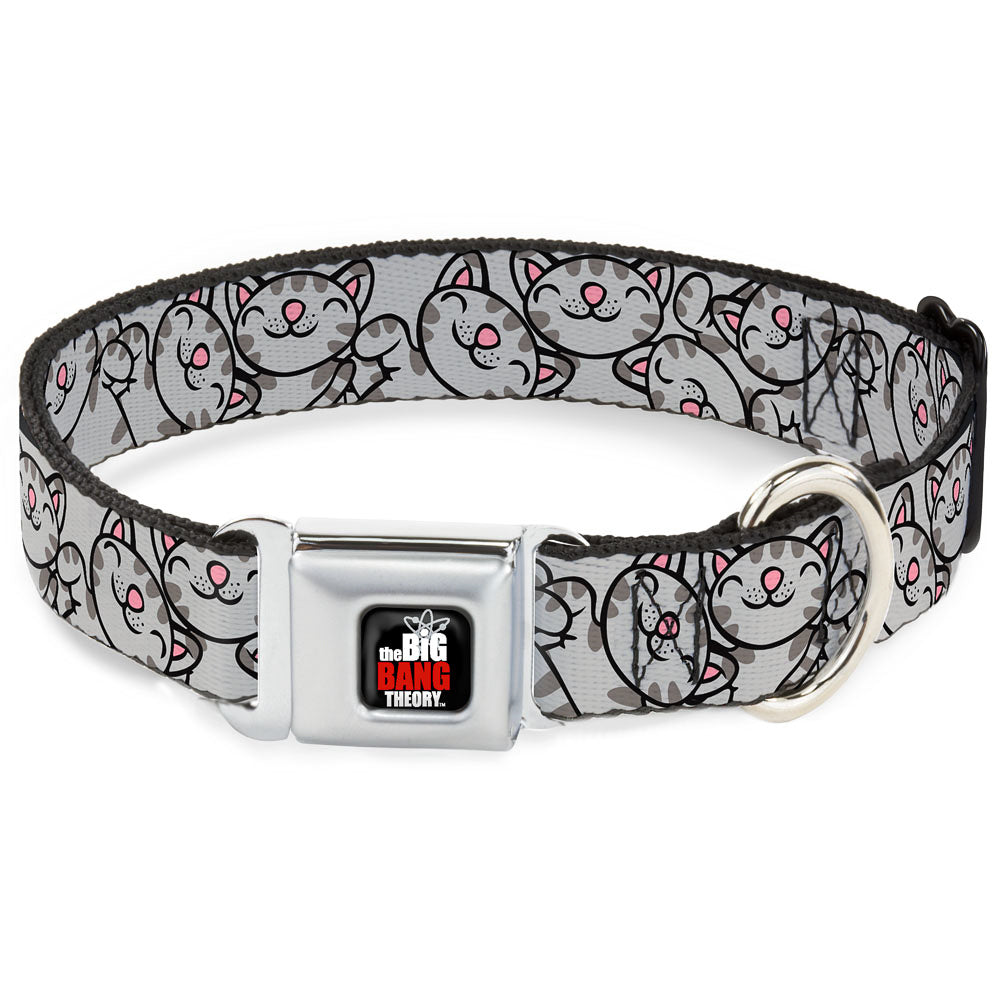 THE BIG BANG THEORY Full Color Black White Red Seatbelt Buckle Collar - Soft Kitty Poses Seatbelt Buckle Collars The Big Bang Theory