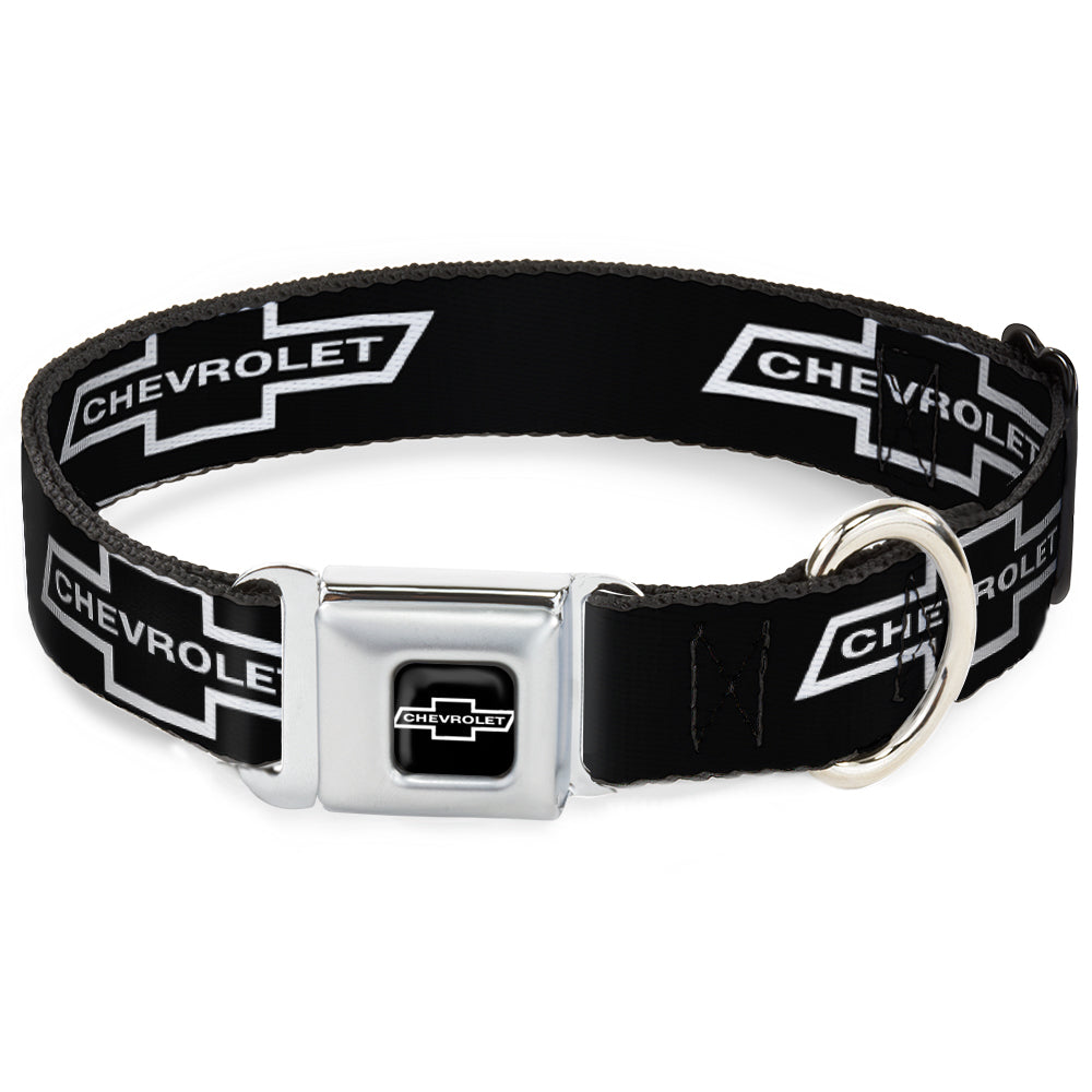 1965 CHEVROLET Bowtie Full Color Black/White Seatbelt Buckle Collar - 1965 CHEVROLET Bowtie Black/White Seatbelt Buckle Collars GM General Motors
