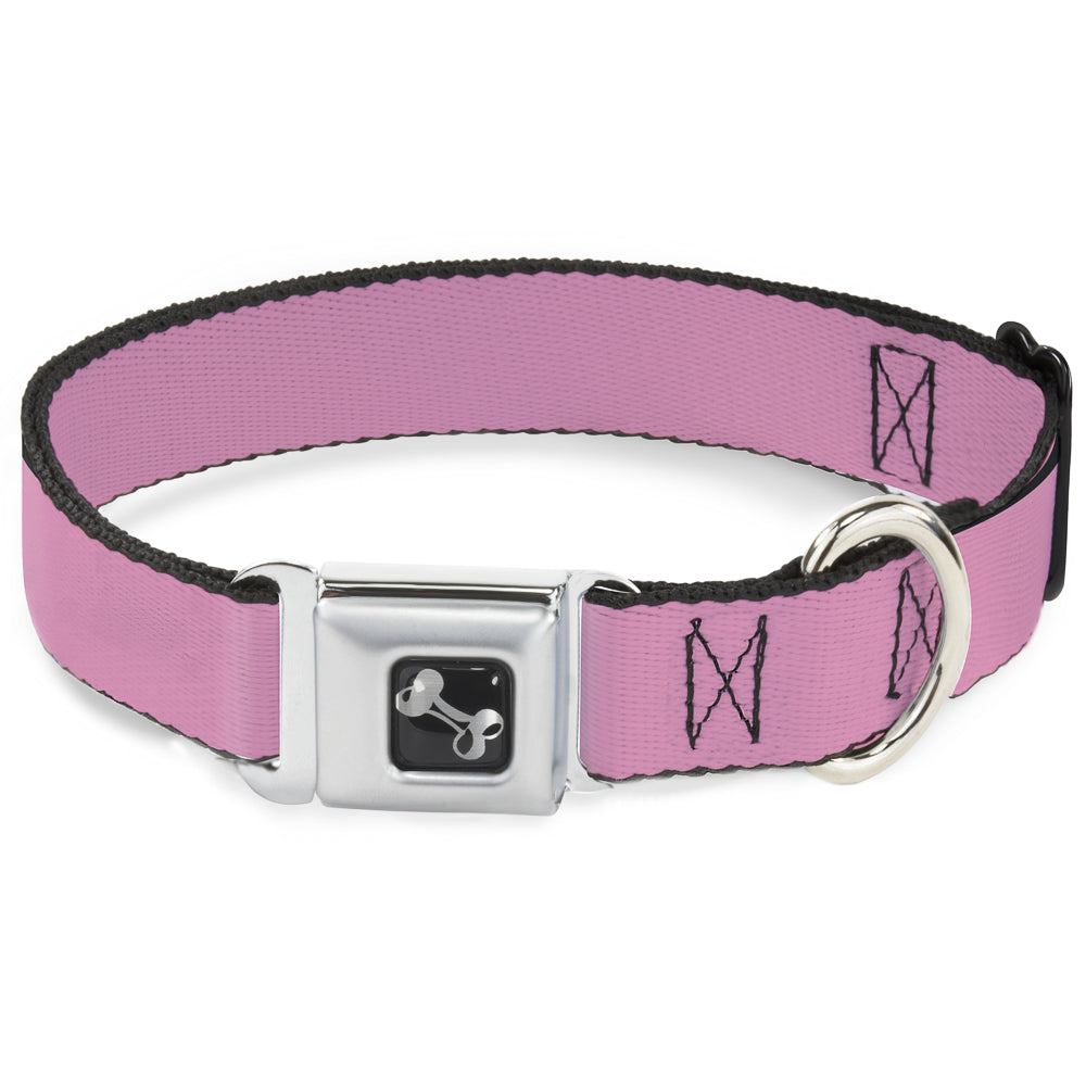 Dog Bone Seatbelt Buckle Collar - Baby Pink Seatbelt Buckle Collars Buckle-Down