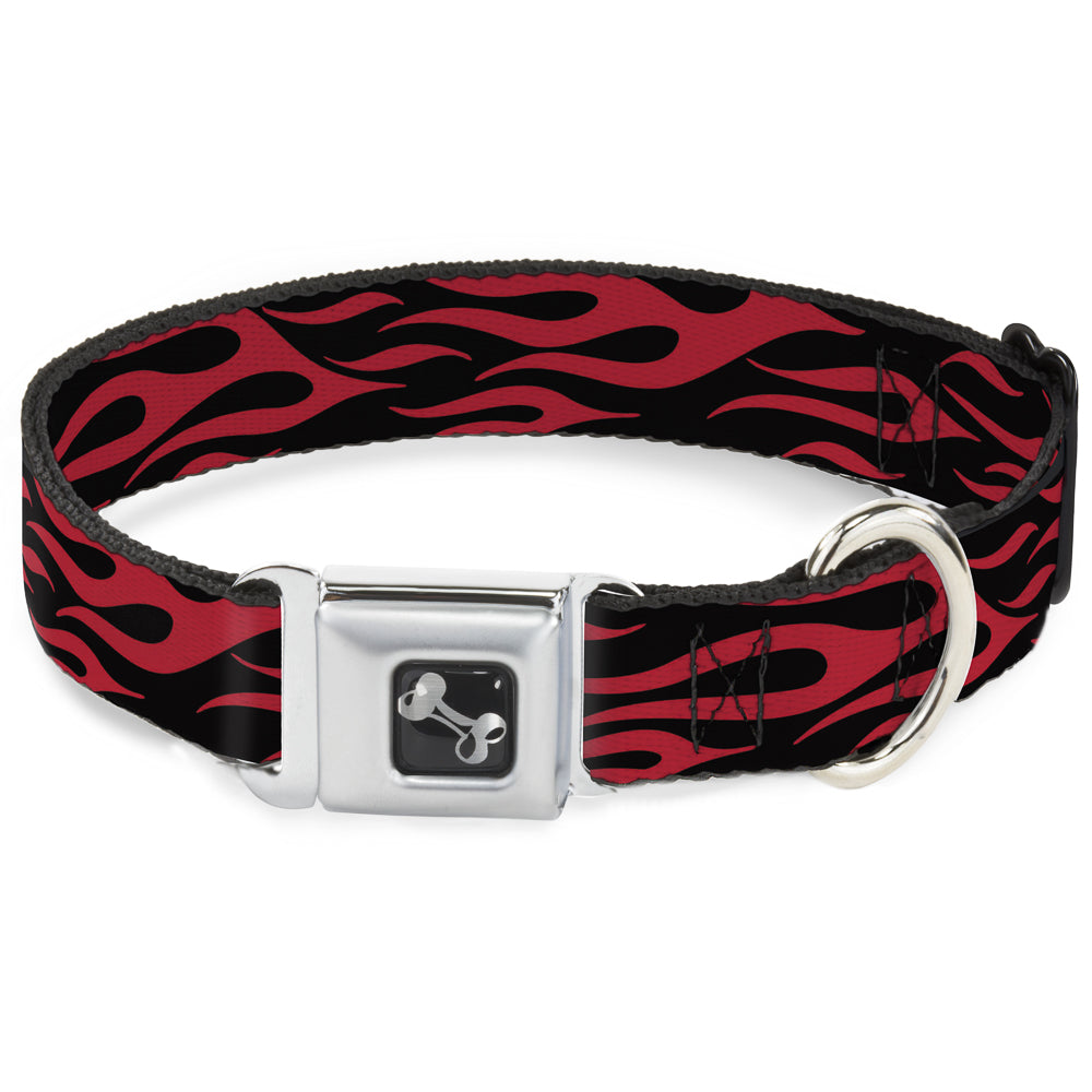 Dog Bone Seatbelt Buckle Collar - Flame Red Seatbelt Buckle Collars Buckle-Down