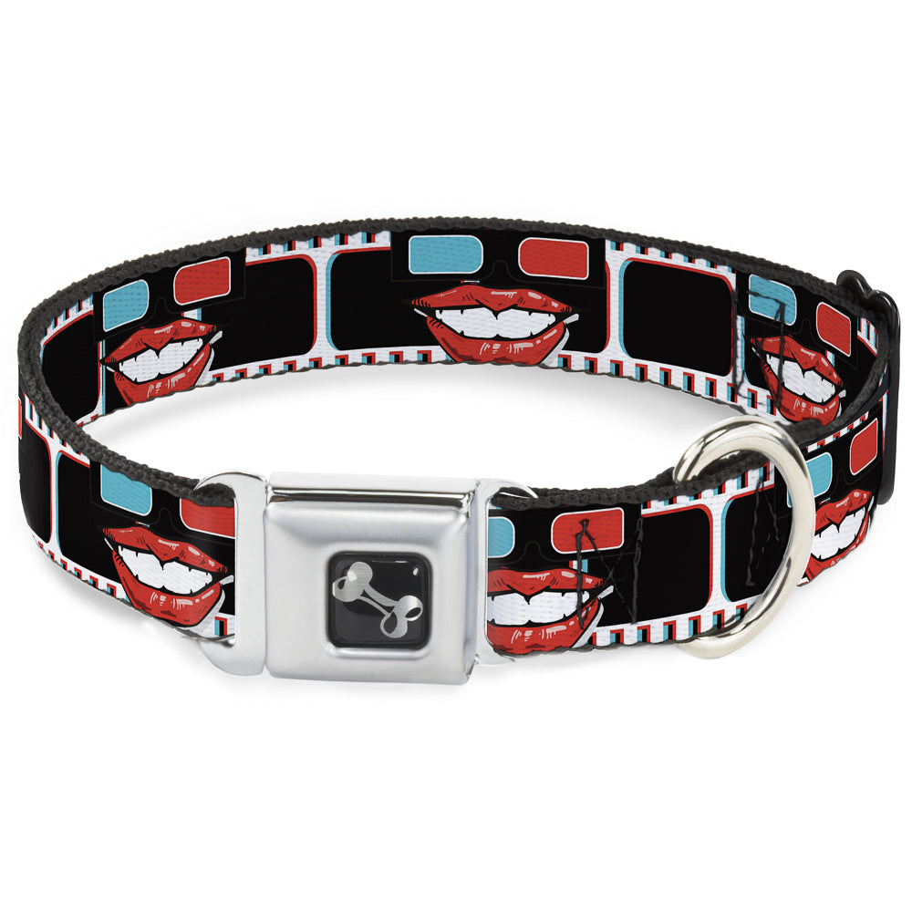 Dog Bone Seatbelt Buckle Collar - 3-D Filmstrip Seatbelt Buckle Collars Buckle-Down