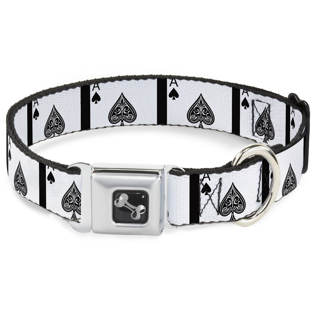 Dog Bone Seatbelt Buckle Collar - Ace of Spades Seatbelt Buckle Collars Buckle-Down