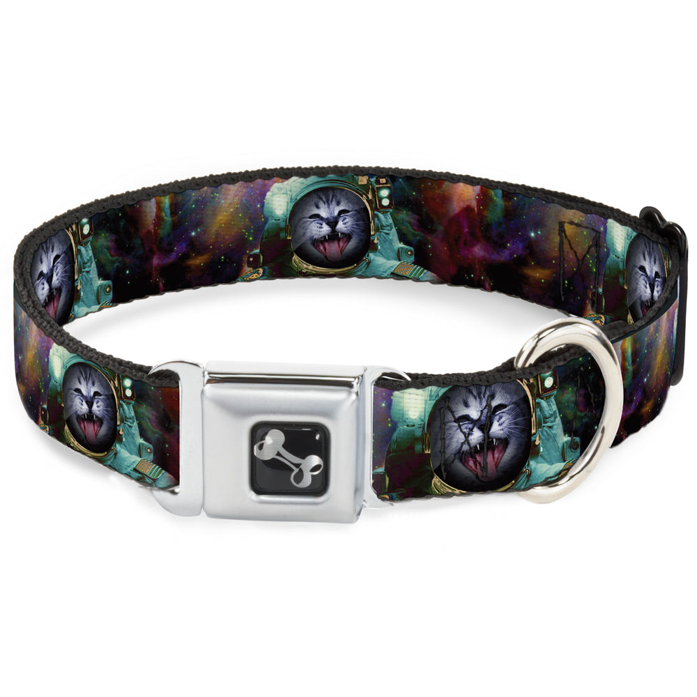 Dog Bone Seatbelt Buckle Collar - Astronaut Cat in Space Seatbelt Buckle Collars Buckle-Down