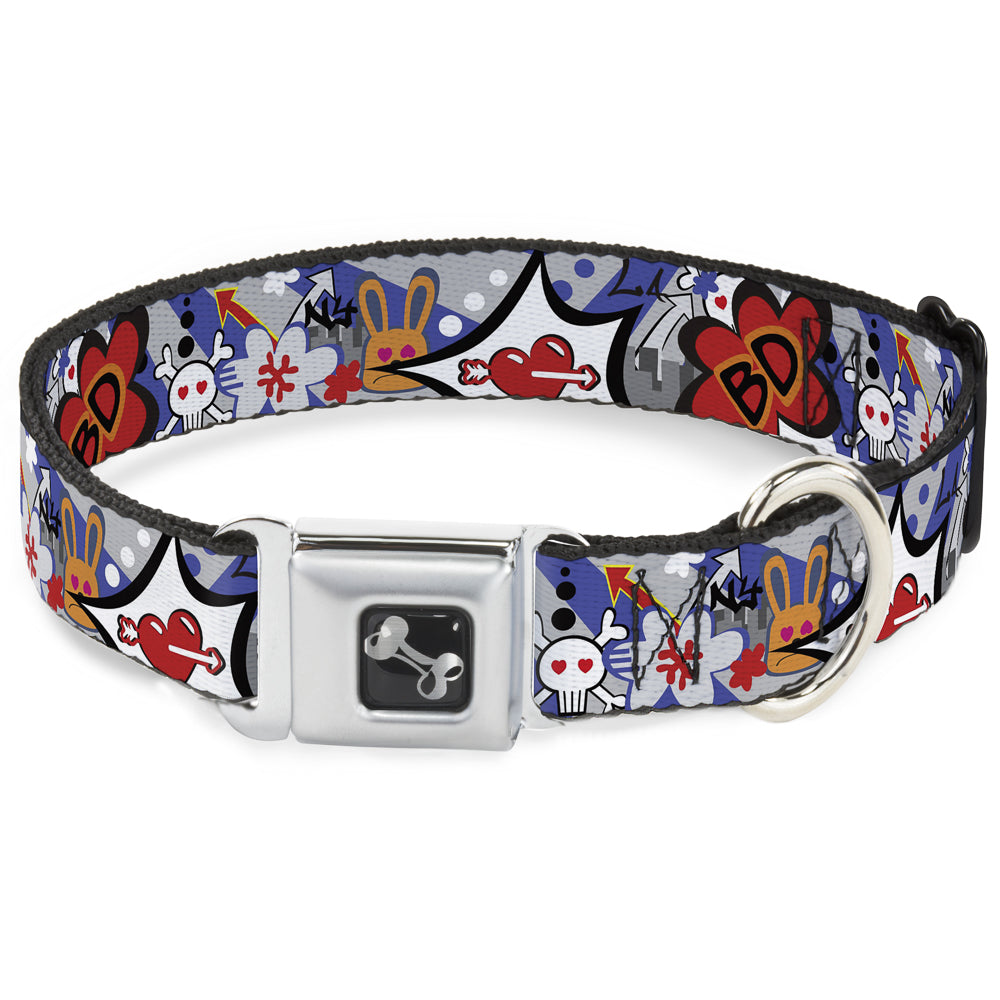 Dog Bone Seatbelt Buckle Collar - BD Cartoon Seatbelt Buckle Collars Buckle-Down