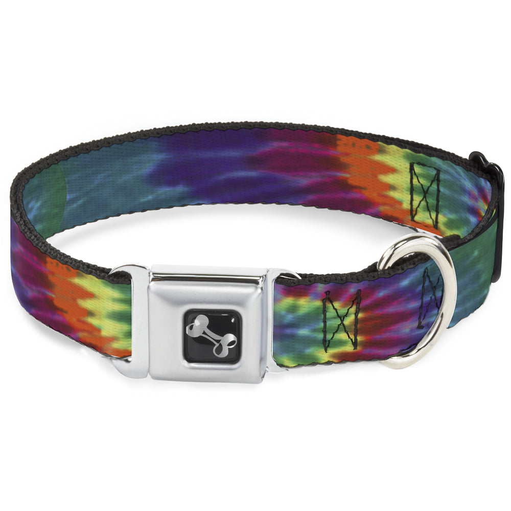 Dog Bone Seatbelt Buckle Collar - BD Tie Dye Seatbelt Buckle Collars Buckle-Down