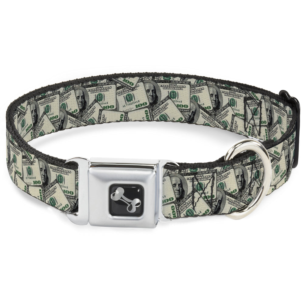 Dog Bone Seatbelt Buckle Collar - Benjamins Seatbelt Buckle Collars Buckle-Down