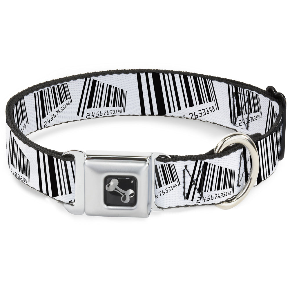 Dog Bone Seatbelt Buckle Collar - Barcode Seatbelt Buckle Collars Buckle-Down
