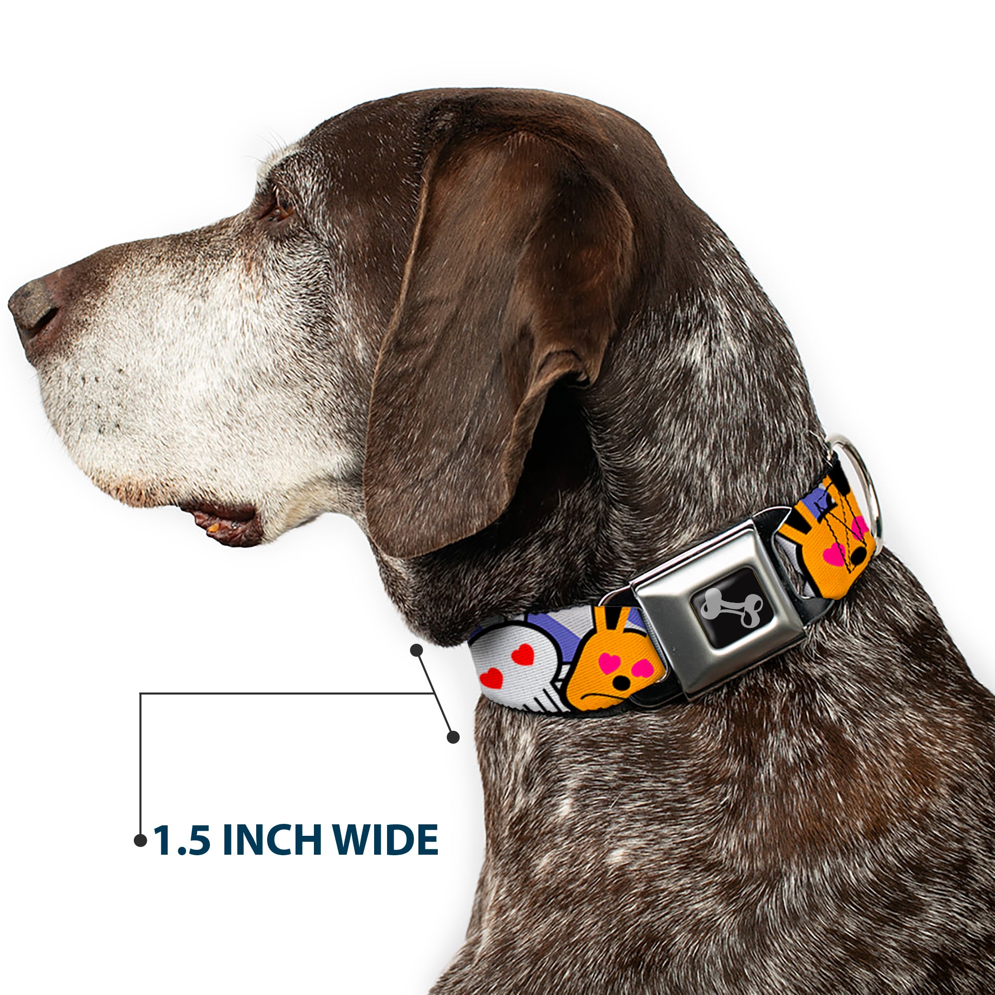 Dog Bone Seatbelt Buckle Collar - BD Cartoon CLOSE-UP Seatbelt Buckle Collars Buckle-Down