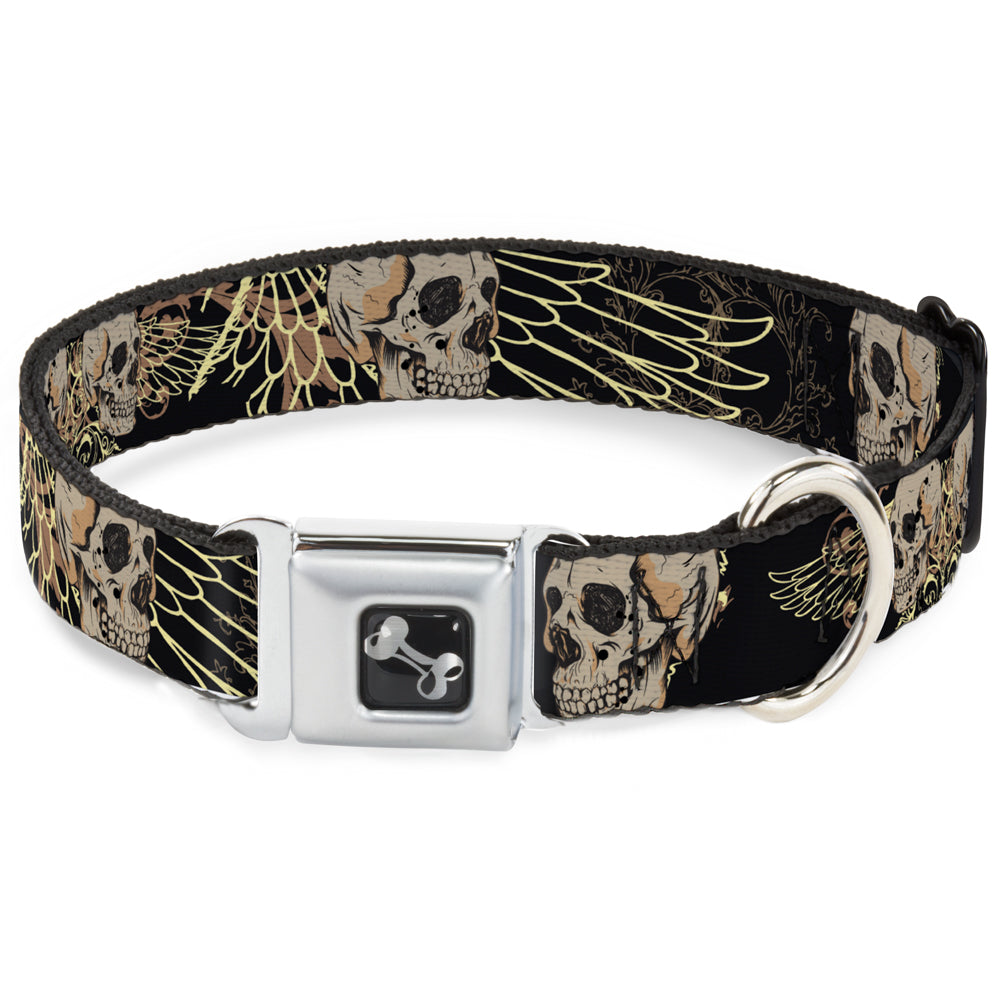 Dog Bone Seatbelt Buckle Collar - BD Die Hard Skull 01 Seatbelt Buckle Collars Buckle-Down