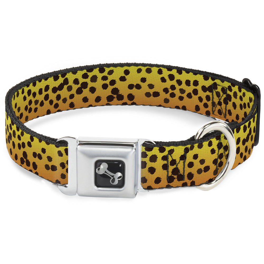 Dog Bone Seatbelt Buckle Collar - Cheetah Seatbelt Buckle Collars Buckle-Down