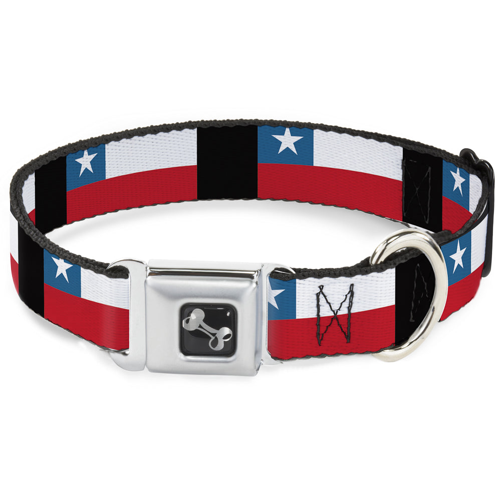 Dog Bone Seatbelt Buckle Collar - Chile Flags Seatbelt Buckle Collars Buckle-Down
