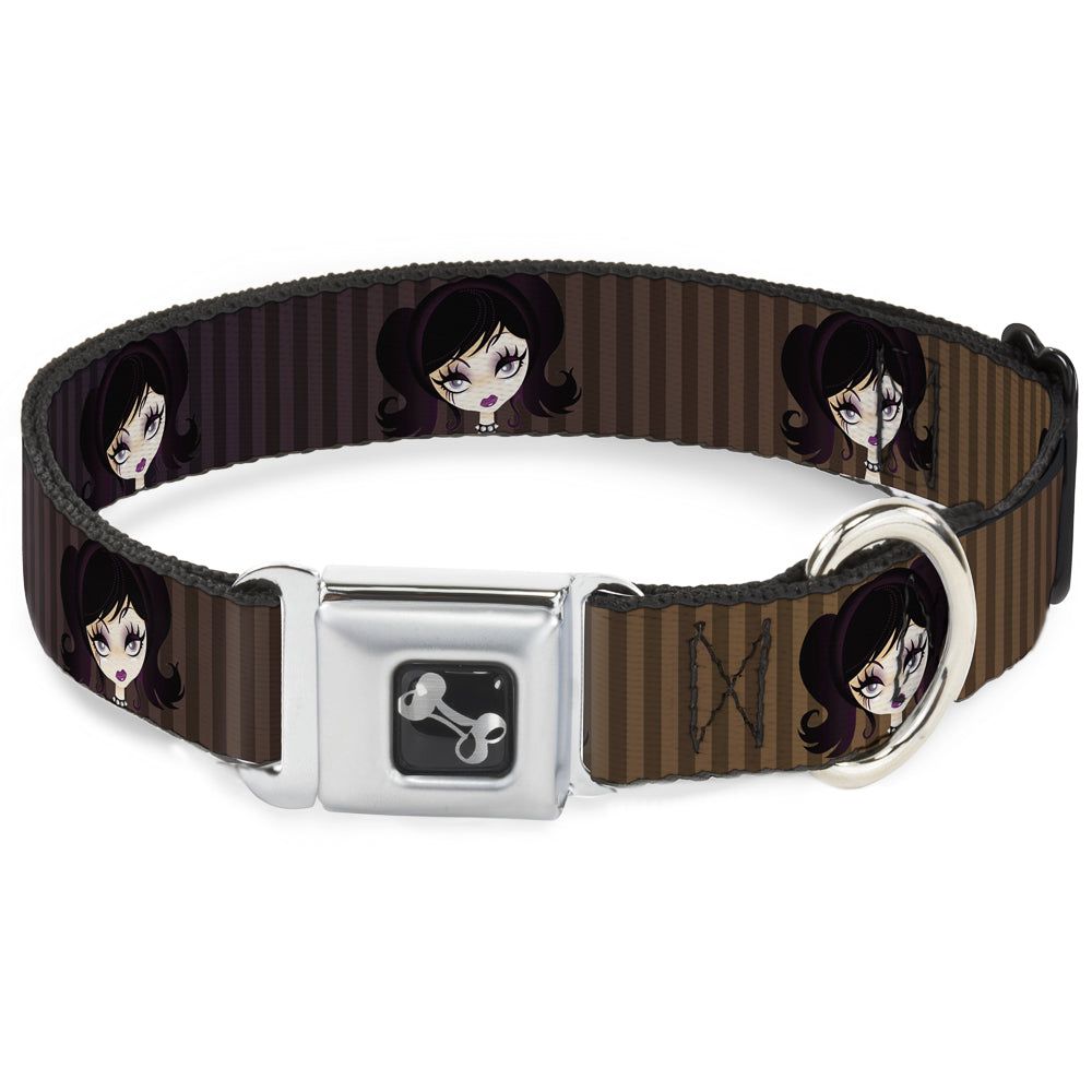Dog Bone Seatbelt Buckle Collar - Cutesy Girl Seatbelt Buckle Collars Buckle-Down