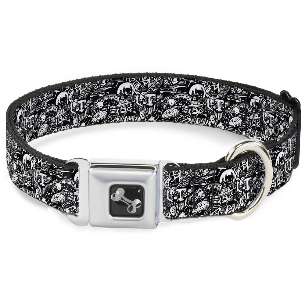 Dog Bone Seatbelt Buckle Collar - Comic Nightmare Seatbelt Buckle Collars Buckle-Down