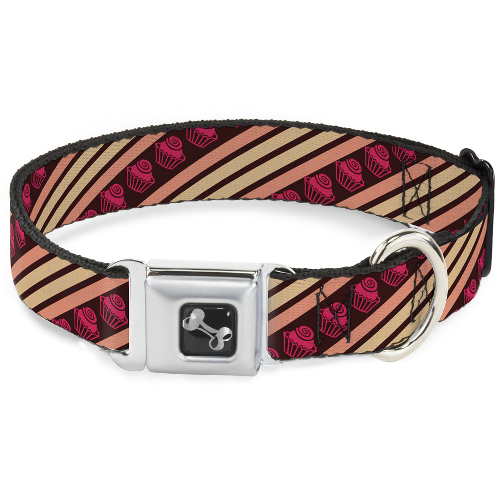 Dog Bone Seatbelt Buckle Collar - Cupcake Wallpaper Seatbelt Buckle Collars Buckle-Down