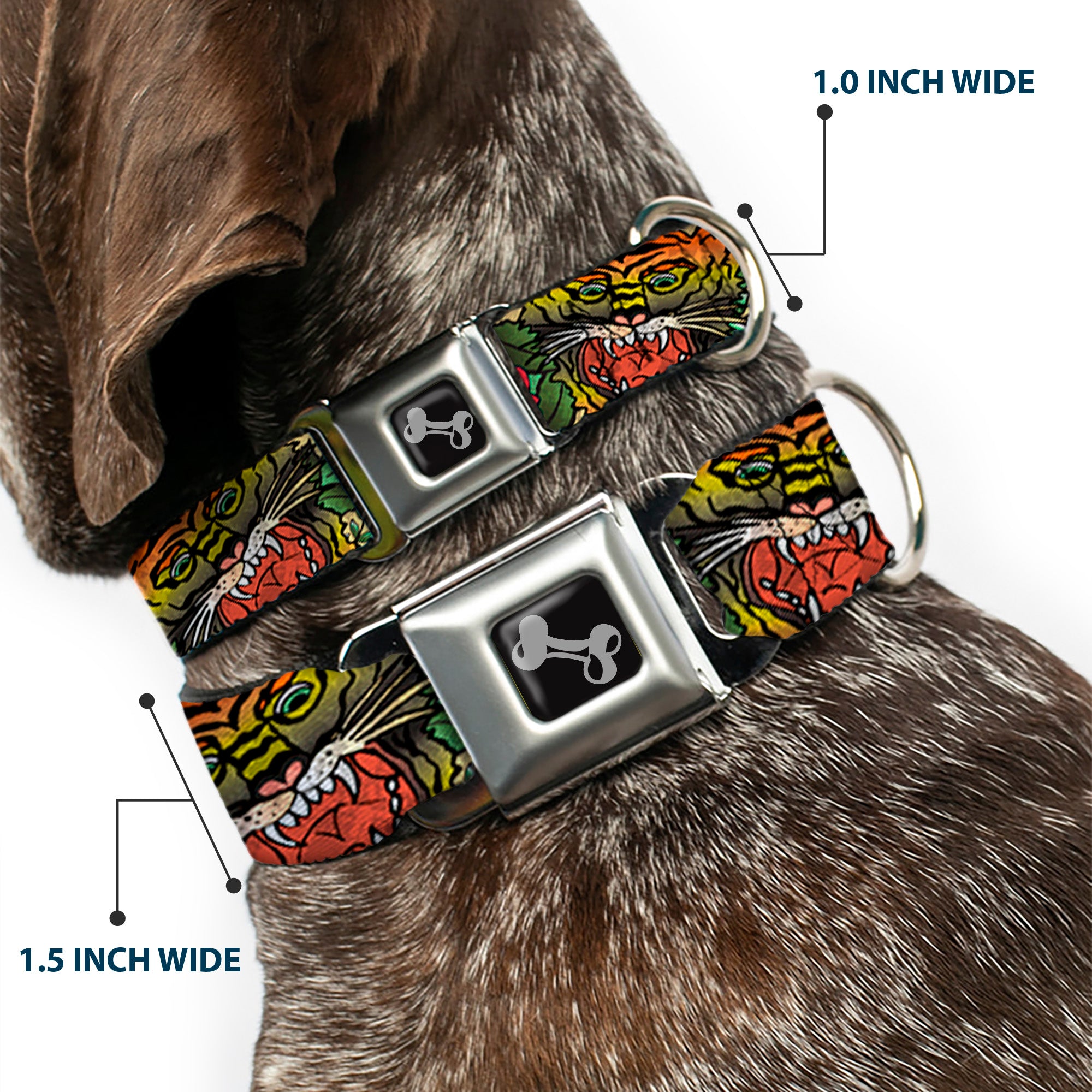 Dog Bone Seatbelt Buckle Collar - Death Before Dishonor Tan Seatbelt Buckle Collars Buckle-Down