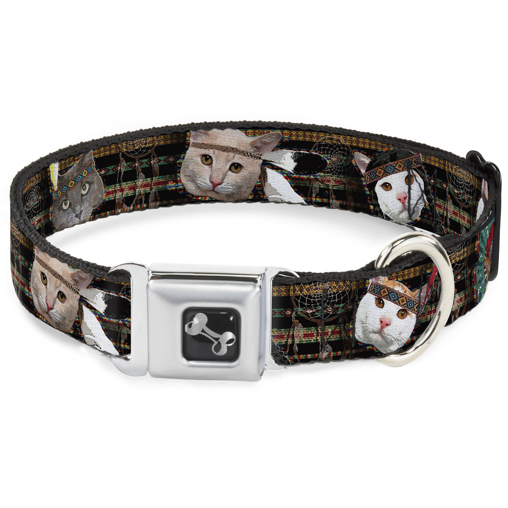 Dog Bone Seatbelt Buckle Collar - Dream Catcher Cats Seatbelt Buckle Collars Buckle-Down