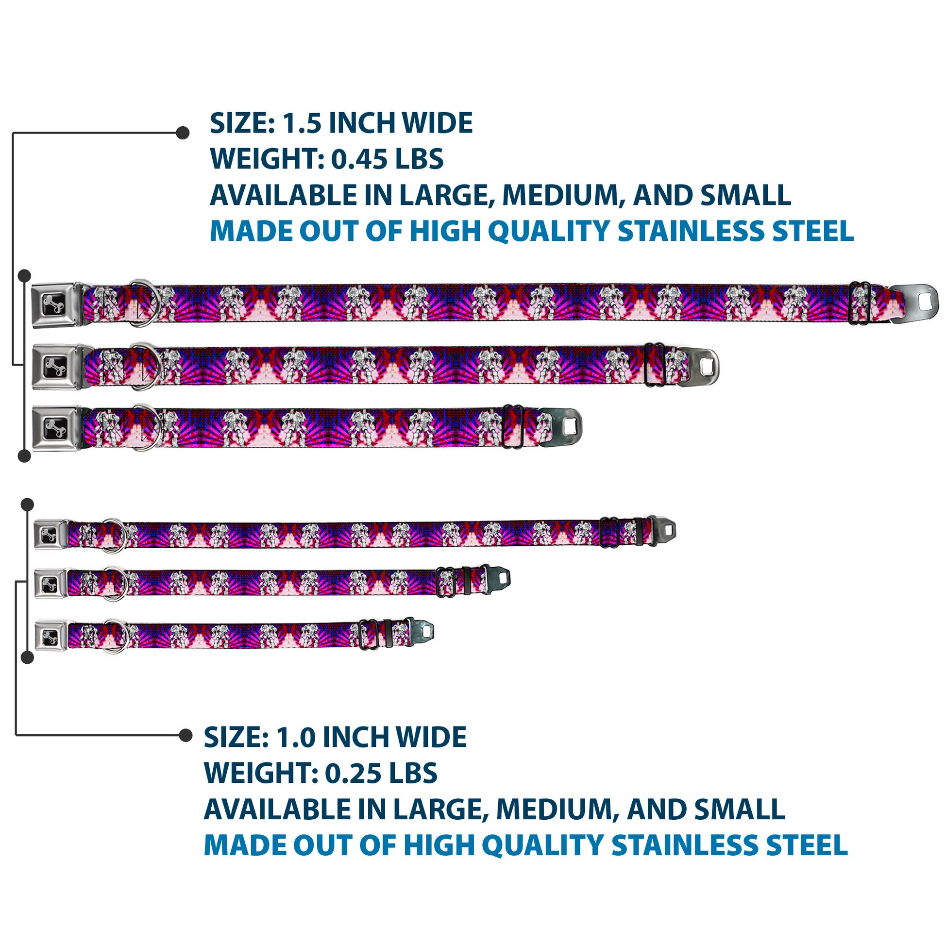 Dog Bone Seatbelt Buckle Collar - Evoke 2 RoboBear Seatbelt Buckle Collars Buckle-Down