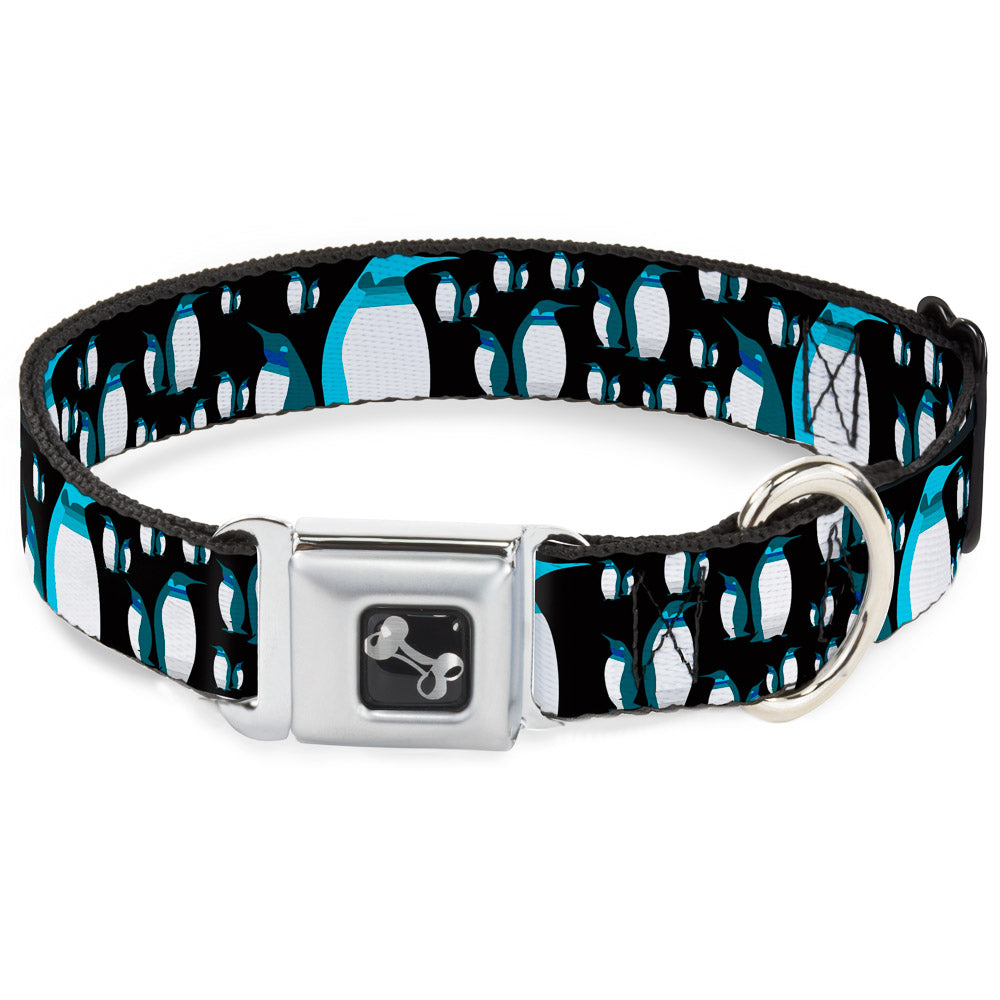 Dog Bone Seatbelt Buckle Collar - Emperor Penguins Gray/Blues Seatbelt Buckle Collars Buckle-Down