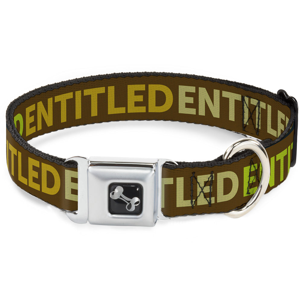 Dog Bone Seatbelt Buckle Collar - ENTITLED Tonal Greens Seatbelt Buckle Collars Buckle-Down