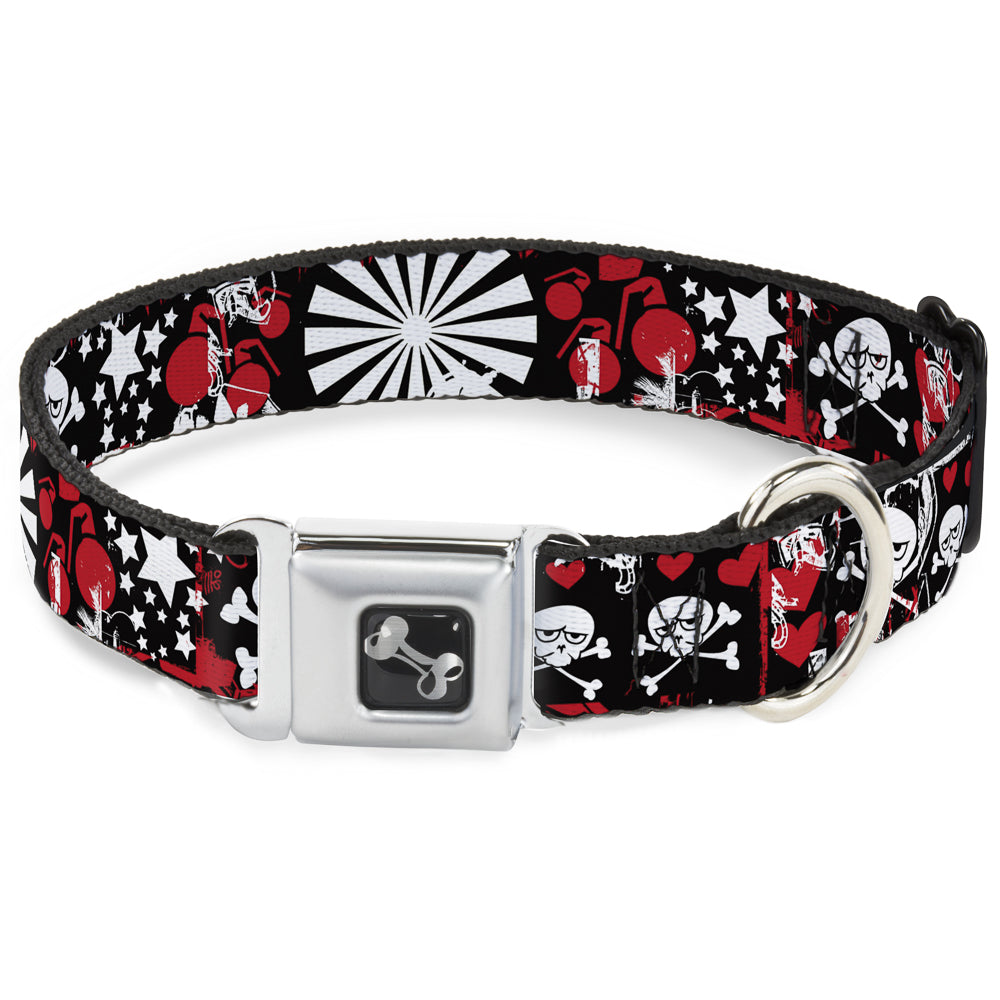 Buckle-Down Seatbelt Buckle Dog Collar - Graffiti Women's Seatbelt Buckle Collars Buckle-Down