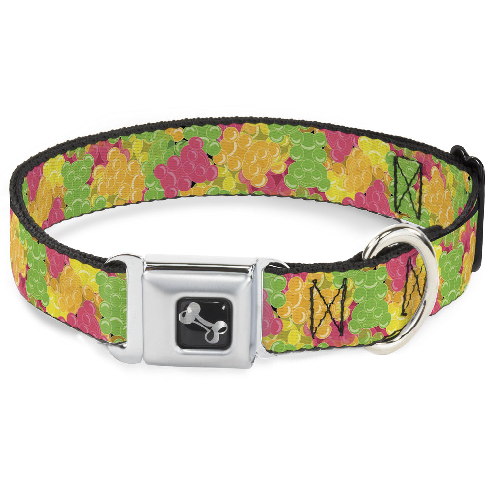 Dog Bone Seatbelt Buckle Collar - Gummy Bears Stacked Multi Color Seatbelt Buckle Collars Buckle-Down