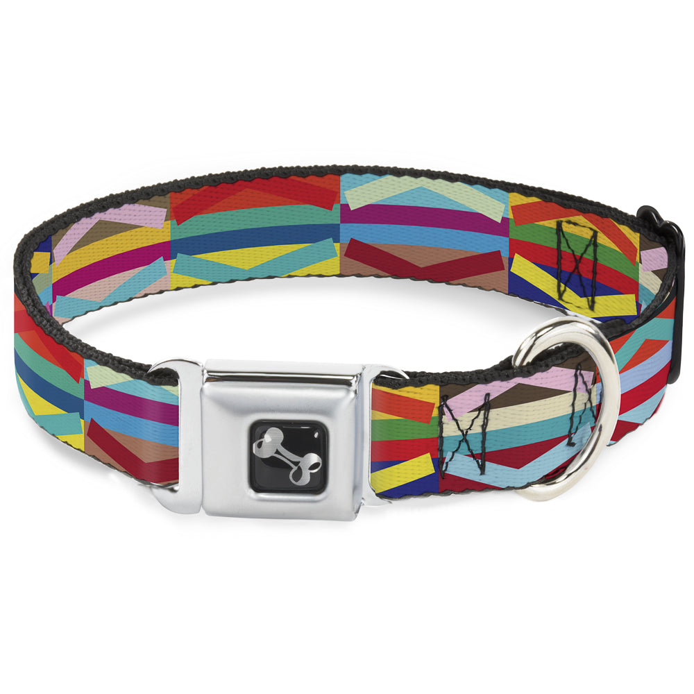 Dog Bone Seatbelt Buckle Collar - Geometric10 Multi Color Seatbelt Buckle Collars Buckle-Down