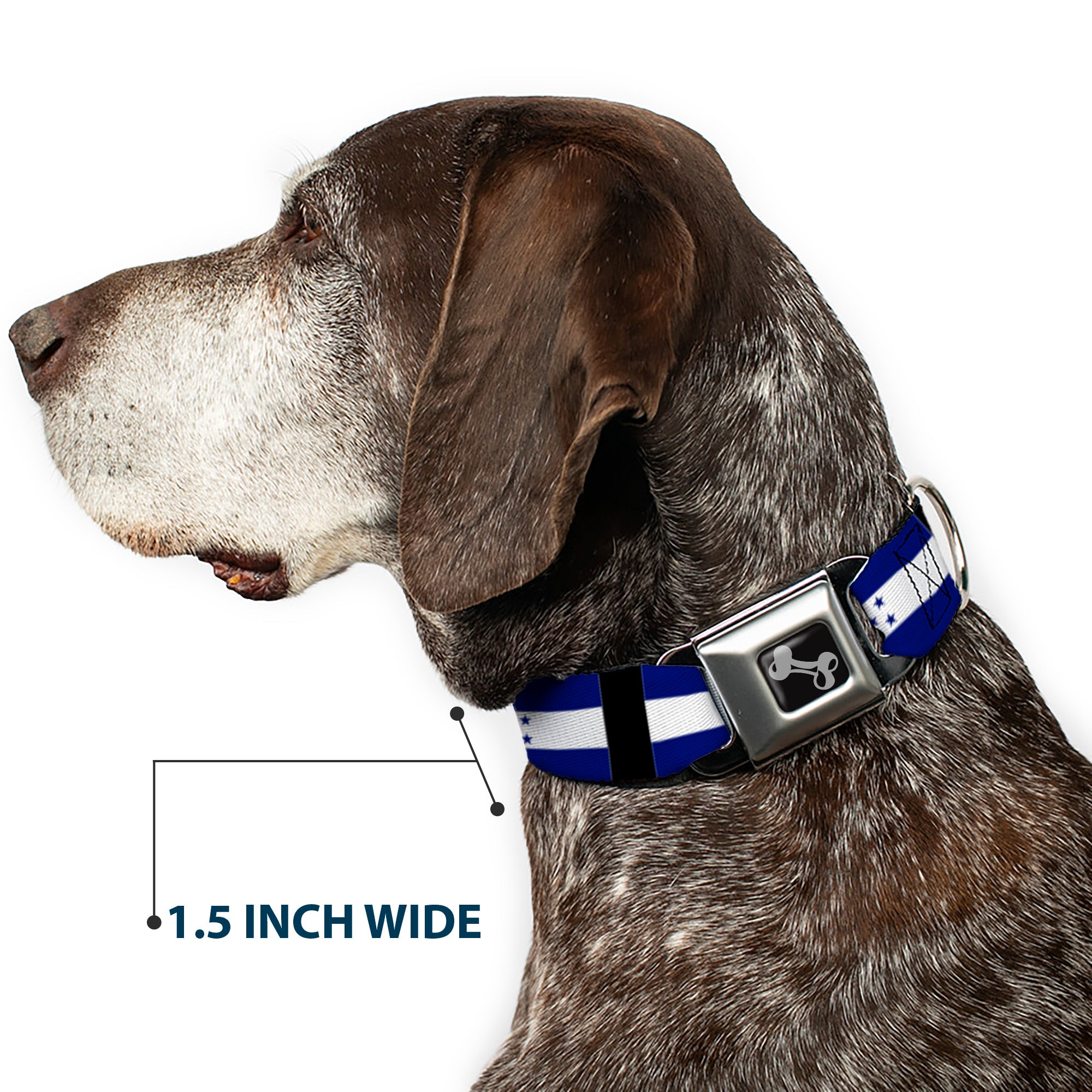 Dog Bone Seatbelt Buckle Collar - Honduras Flags Seatbelt Buckle Collars Buckle-Down